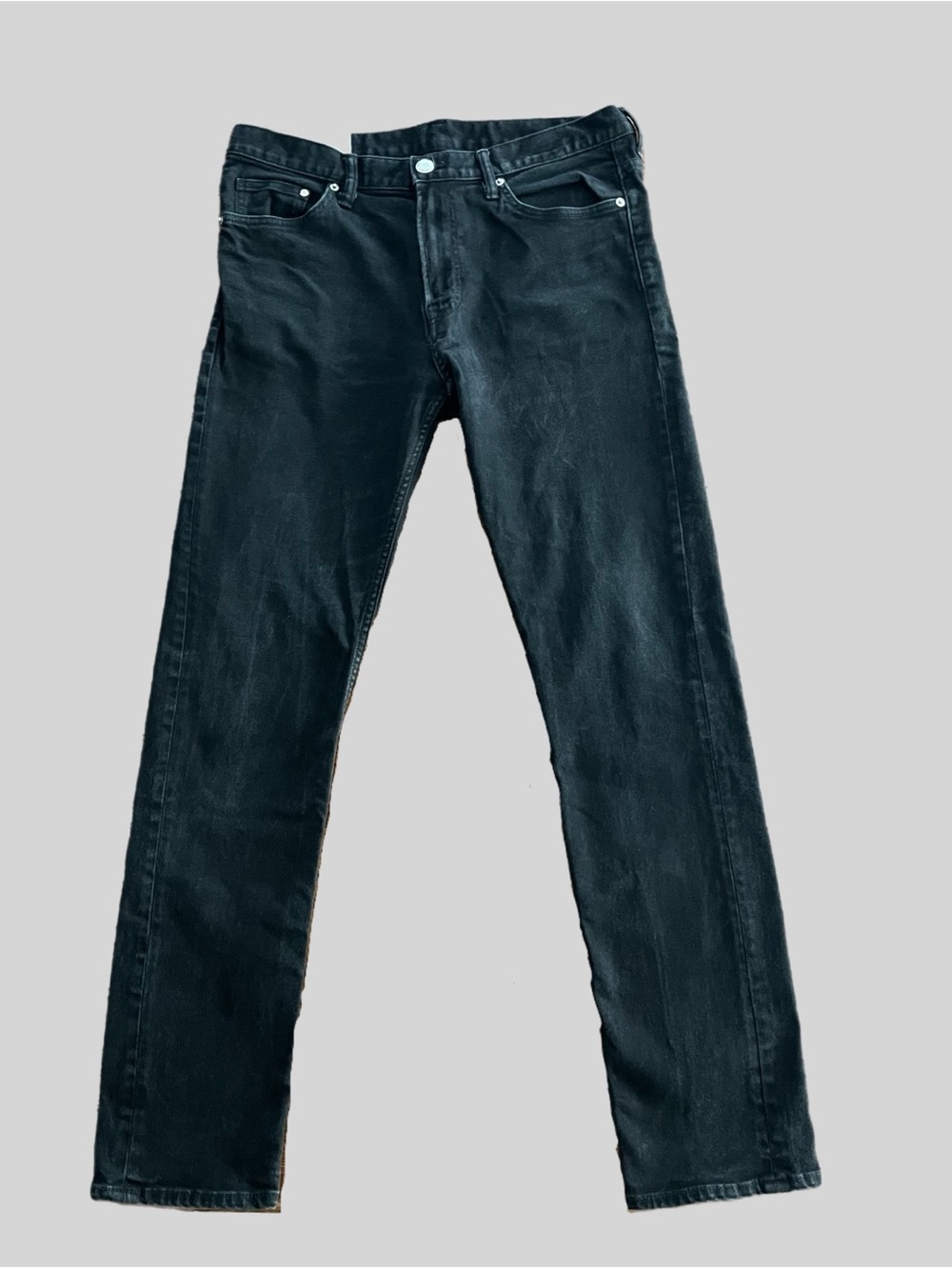 Slim Straight Men's Black Jeans